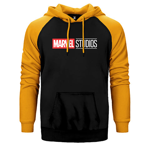 Studios Logo 2 Çift Renk Reglan Kol Sweatshirt / Hoodie