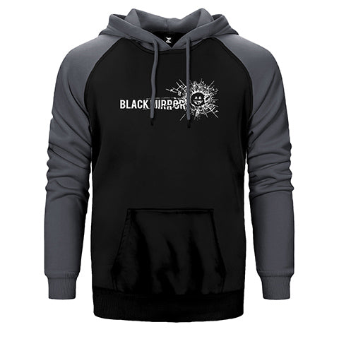 Black Mirror Çift Renk Reglan Kol Sweatshirt / Hoodie