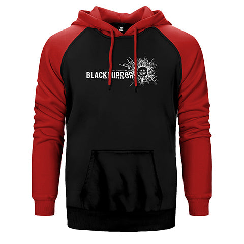 Black Mirror Çift Renk Reglan Kol Sweatshirt / Hoodie