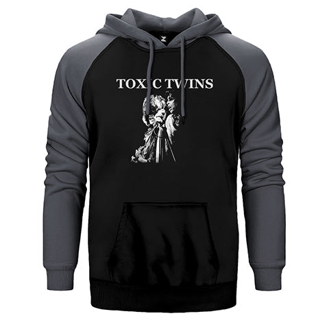 Aerosmith Toxic Twins Çift Renk Reglan Kol Sweatshirt / Hoodie