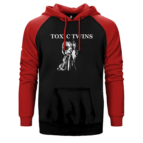 Aerosmith Toxic Twins Çift Renk Reglan Kol Sweatshirt / Hoodie