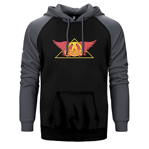 Aerosmith Wing Çift Renk Reglan Kol Sweatshirt / Hoodie