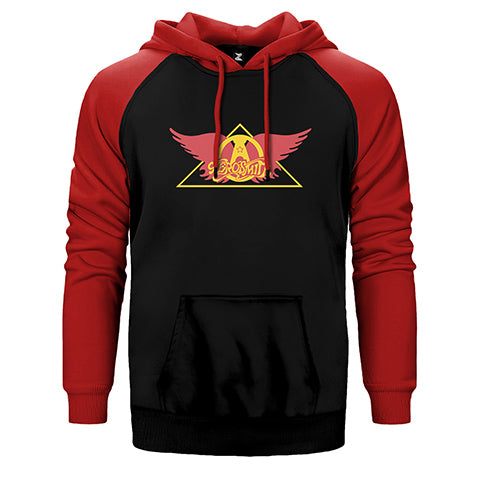 Aerosmith Wing Çift Renk Reglan Kol Sweatshirt / Hoodie