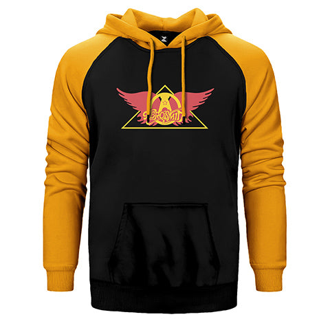 Aerosmith Wing Çift Renk Reglan Kol Sweatshirt / Hoodie