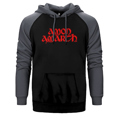 Amon Amarth Logo Classic Çift Renk Reglan Kol Sweatshirt / Hoodie