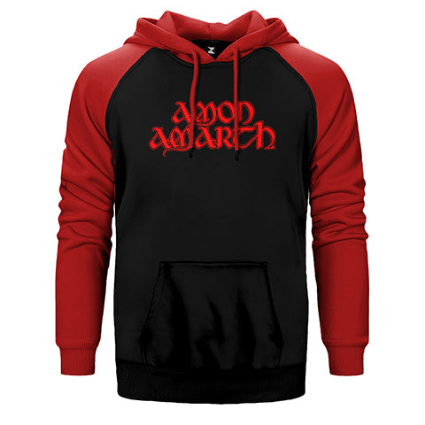 Amon Amarth Logo Classic Çift Renk Reglan Kol Sweatshirt / Hoodie