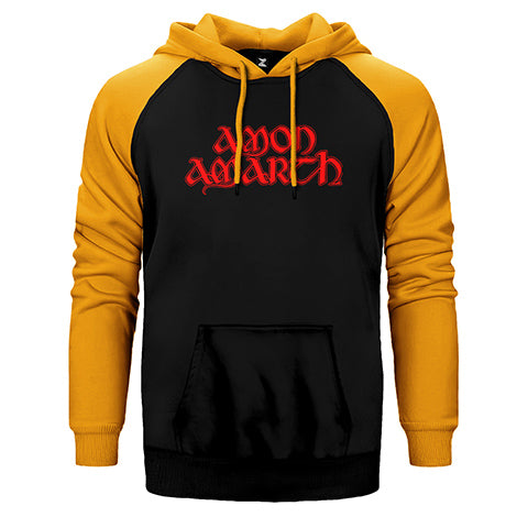 Amon Amarth Logo Classic Çift Renk Reglan Kol Sweatshirt / Hoodie