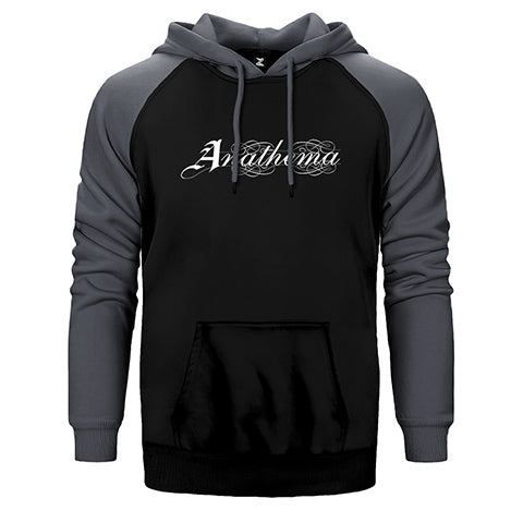 Anathema Logo Çift Renk Reglan Kol Sweatshirt / Hoodie