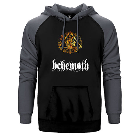 Behemoth Fire Çift Renk Reglan Kol Sweatshirt / Hoodie