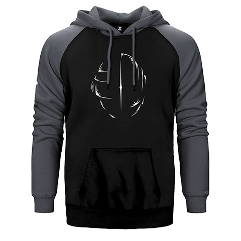 Daft Punk Helmet Çift Renk Reglan Kol Sweatshirt / Hoodie