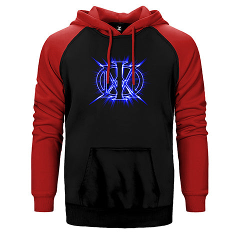 Dream Theater Blue Logo Çift Renk Reglan Kol Sweatshirt / Hoodie
