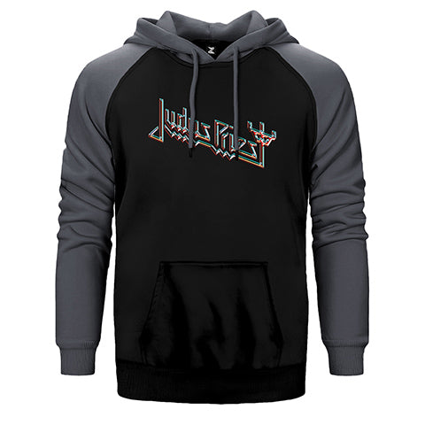 Judas Priest Logo 2 Çift Renk Reglan Kol Sweatshirt / Hoodie