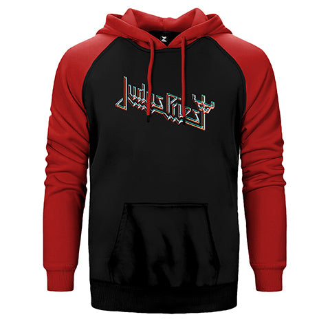 Judas Priest Logo 2 Çift Renk Reglan Kol Sweatshirt / Hoodie