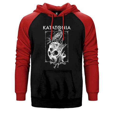 Katatonia Crow Çift Renk Reglan Kol Sweatshirt / Hoodie