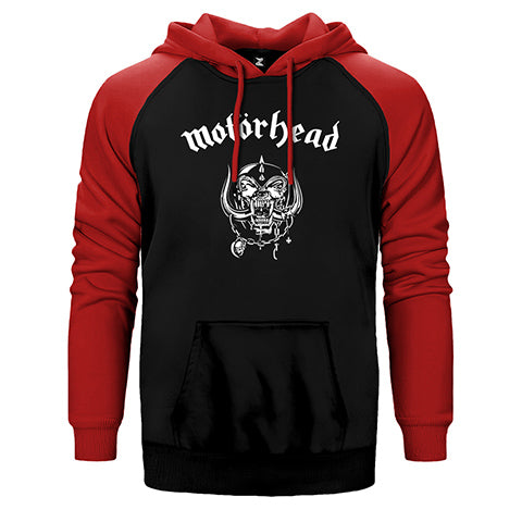 Motörhead Logo Classic Çift Renk Reglan Kol Sweatshirt / Hoodie