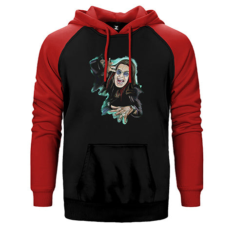 Ozzy Osbounre Colors Body Çift Renk Reglan Kol Sweatshirt / Hoodie