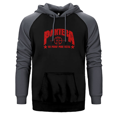 Pantera 101 Proof Pure Metal Çift Renk Reglan Kol Sweatshirt / Hoodie