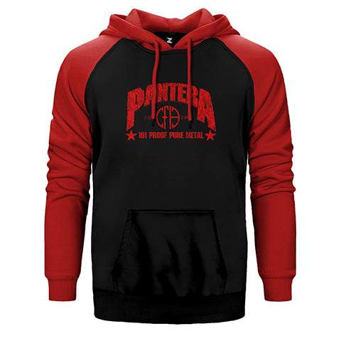 Pantera 101 Proof Pure Metal Çift Renk Reglan Kol Sweatshirt / Hoodie