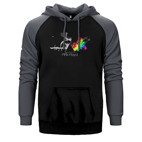 Pink Floyd RainBow Çift Renk Reglan Kol Sweatshirt / Hoodie