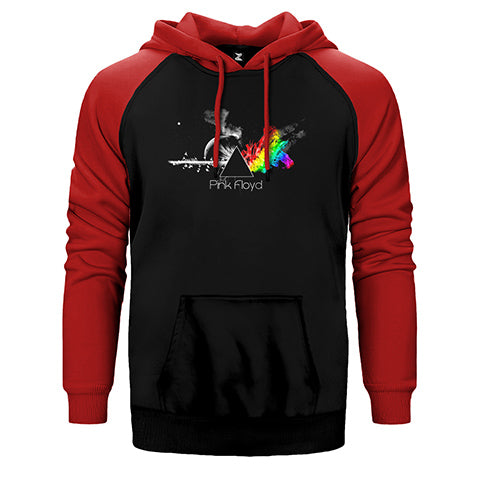 Pink Floyd RainBow Çift Renk Reglan Kol Sweatshirt / Hoodie