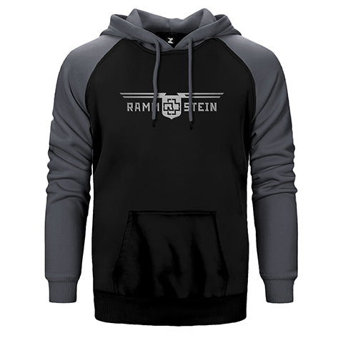 Rammstein Double Line Çift Renk Reglan Kol Sweatshirt / Hoodie