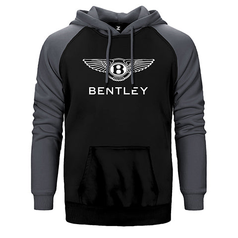 Bentley Logo 2 Çift Renk Reglan Kol Sweatshirt / Hoodie