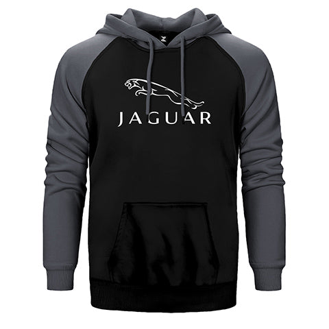 Jaguar Logo 2 Çift Renk Reglan Kol Sweatshirt / Hoodie