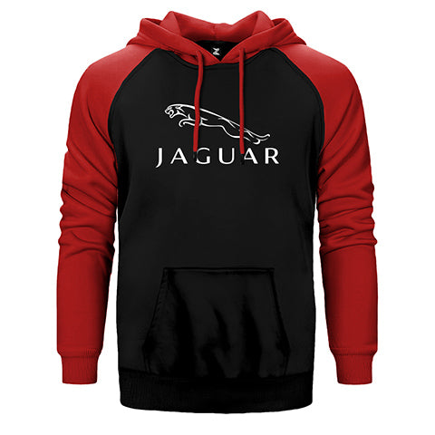 Jaguar Logo 2 Çift Renk Reglan Kol Sweatshirt / Hoodie
