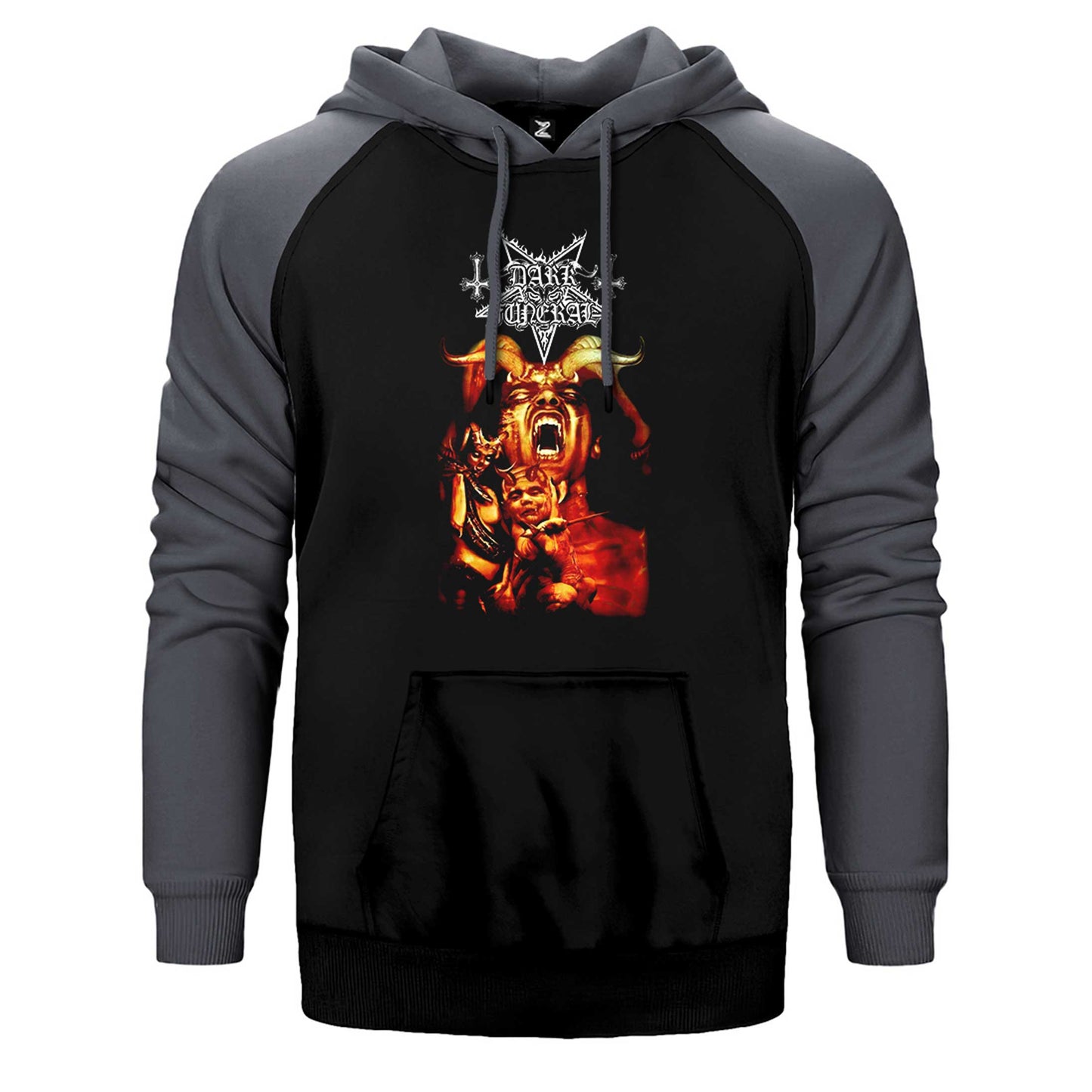 Dark Funeral Attera Totus Sanctus Çift Renk Reglan Kol Sweatshirt / Hoodie