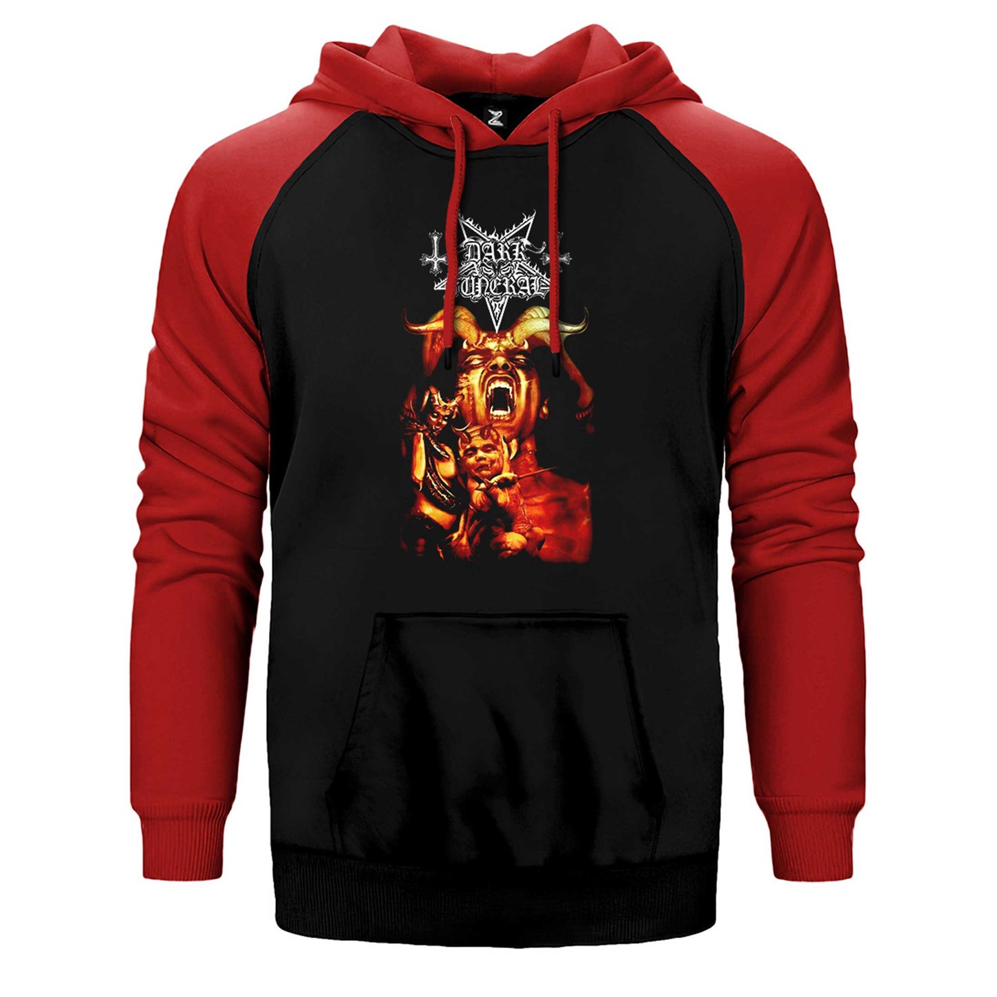 Dark Funeral Attera Totus Sanctus Çift Renk Reglan Kol Sweatshirt / Hoodie