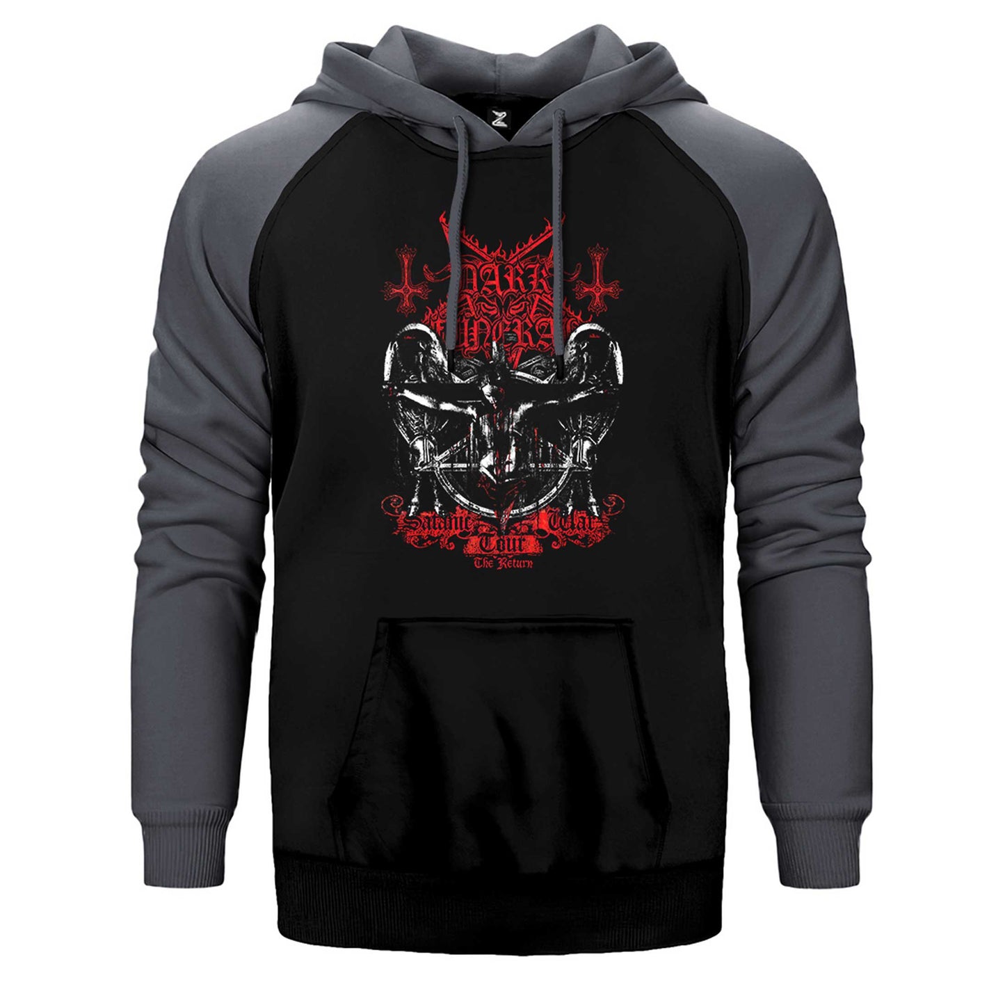 Dark Funeral Tour Çift Renk Reglan Kol Sweatshirt / Hoodie