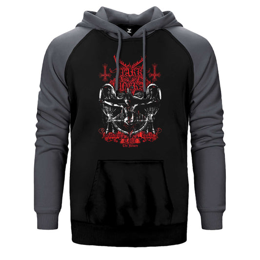 Dark Funeral Tour Çift Renk Reglan Kol Sweatshirt / Hoodie