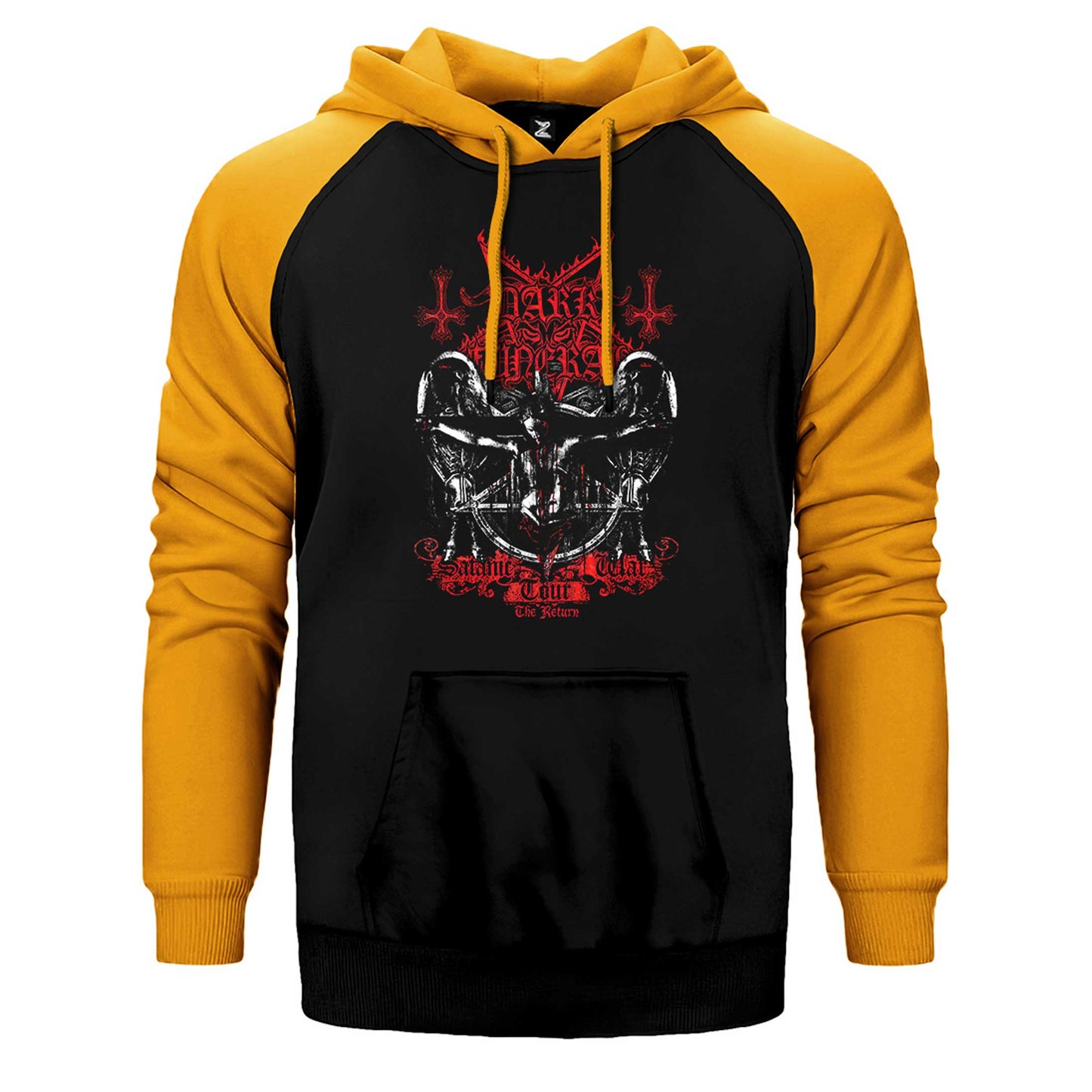 Dark Funeral Tour Çift Renk Reglan Kol Sweatshirt / Hoodie