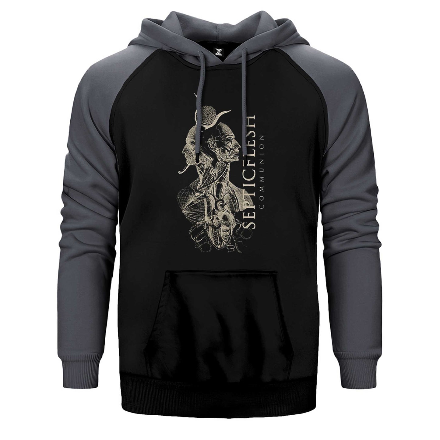 Septicflesh Communion Çift Renk Reglan Kol Sweatshirt / Hoodie