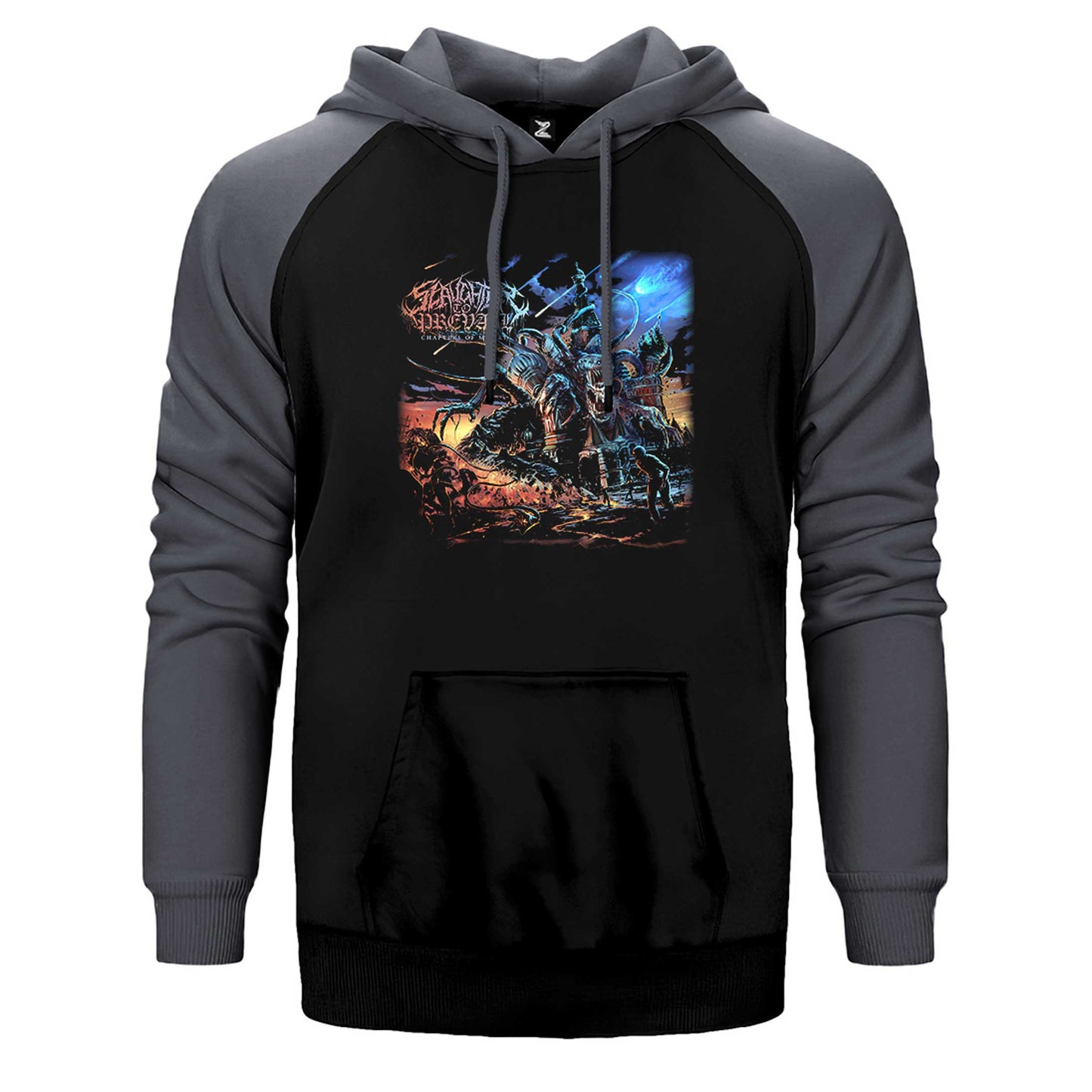Slaughter To Prevail Chapters Of Misery Çift Renk Reglan Kol Sweatshirt / Hoodie