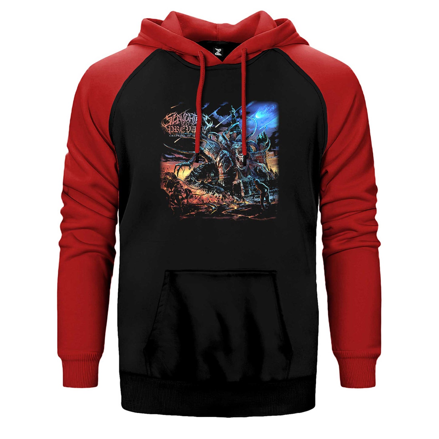 Slaughter To Prevail Chapters Of Misery Çift Renk Reglan Kol Sweatshirt / Hoodie