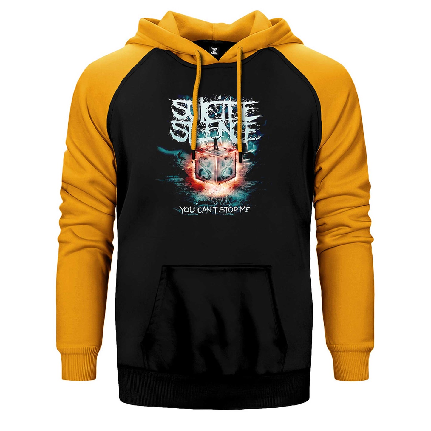 Suicide Silence You Can't Stop Me Çift Renk Reglan Kol Sweatshirt / Hoodie