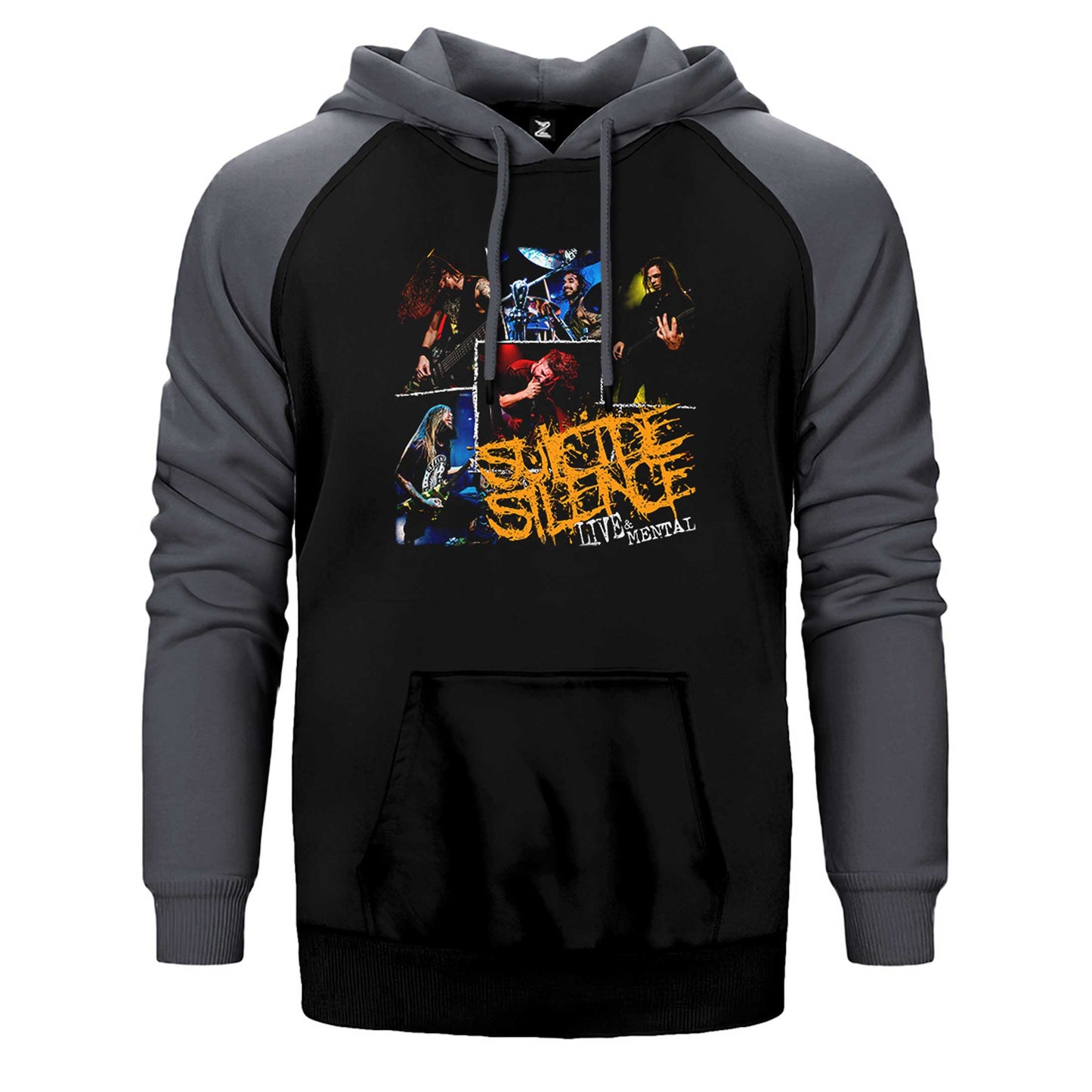 Suicide Silence Lıve And Mental Çift Renk Reglan Kol Sweatshirt / Hoodie