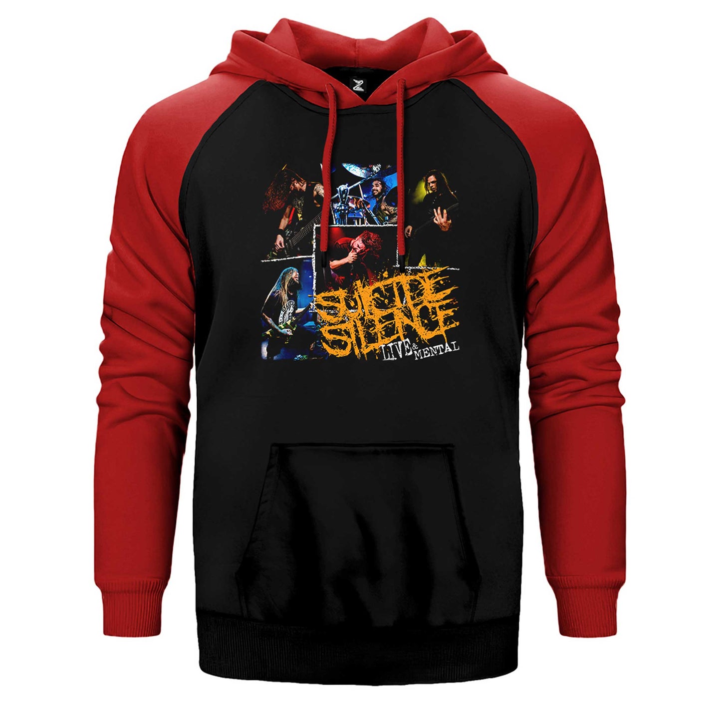 Suicide Silence Lıve And Mental Çift Renk Reglan Kol Sweatshirt / Hoodie