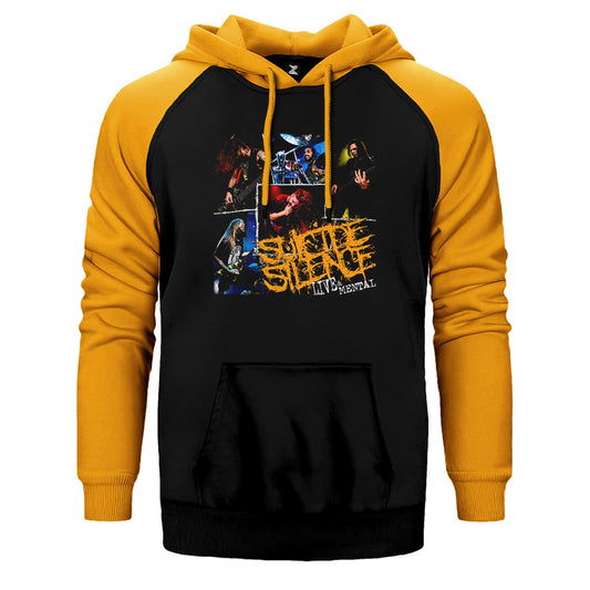 Suicide Silence Lıve And Mental Çift Renk Reglan Kol Sweatshirt / Hoodie