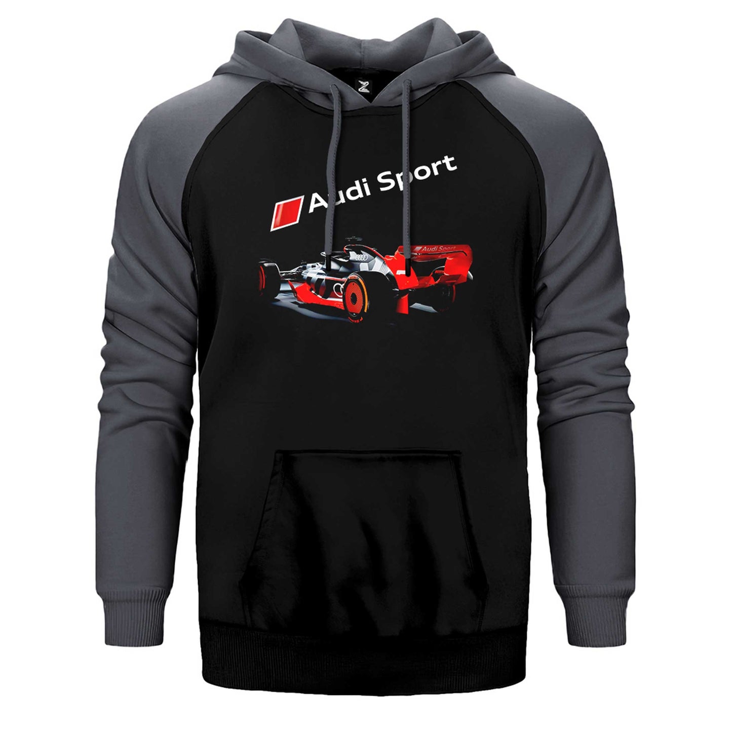 F1 Audi Sport Çift Renk Reglan Kol Sweatshirt / Hoodie