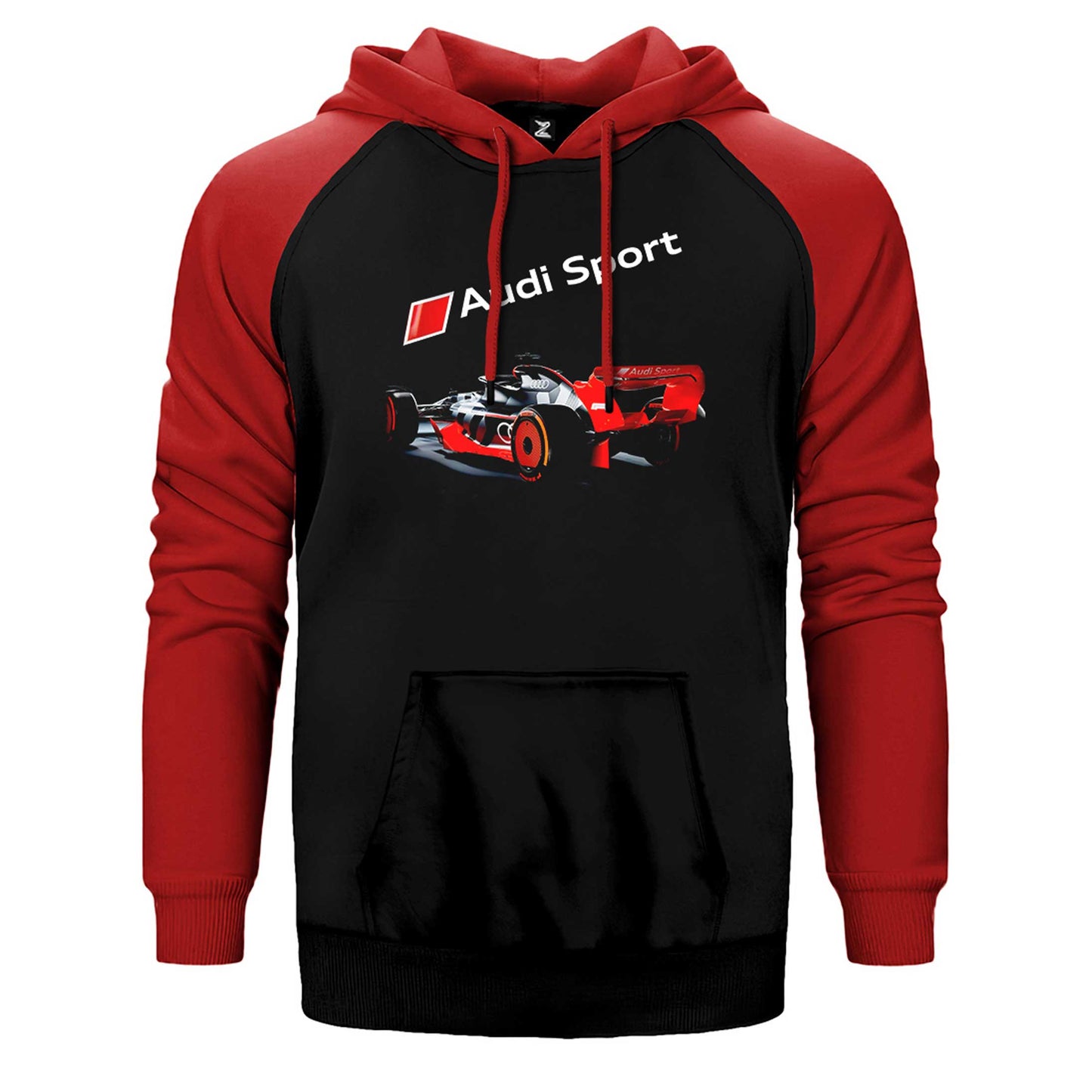 F1 Audi Sport Çift Renk Reglan Kol Sweatshirt / Hoodie