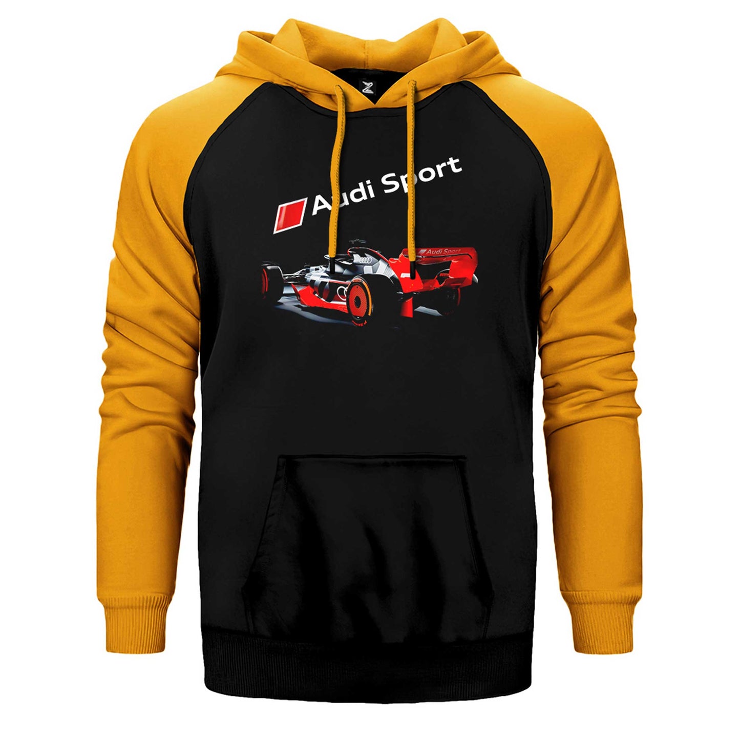 F1 Audi Sport Çift Renk Reglan Kol Sweatshirt / Hoodie