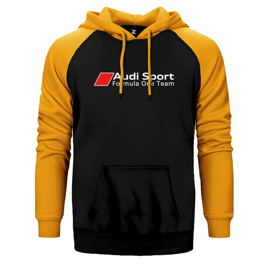 F1 Audi Formula One Çift Renk Reglan Kol Sweatshirt / Hoodie