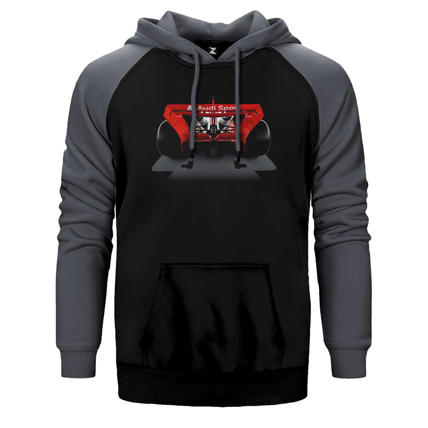 F1 Audi Sport Back Çift Renk Reglan Kol Sweatshirt / Hoodie