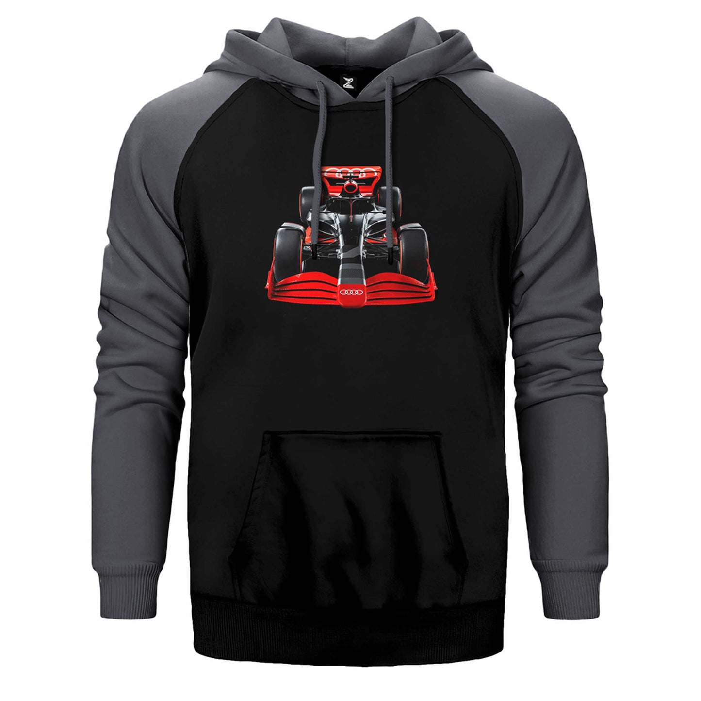 F1 Audi Formula Çift Renk Reglan Kol Sweatshirt / Hoodie