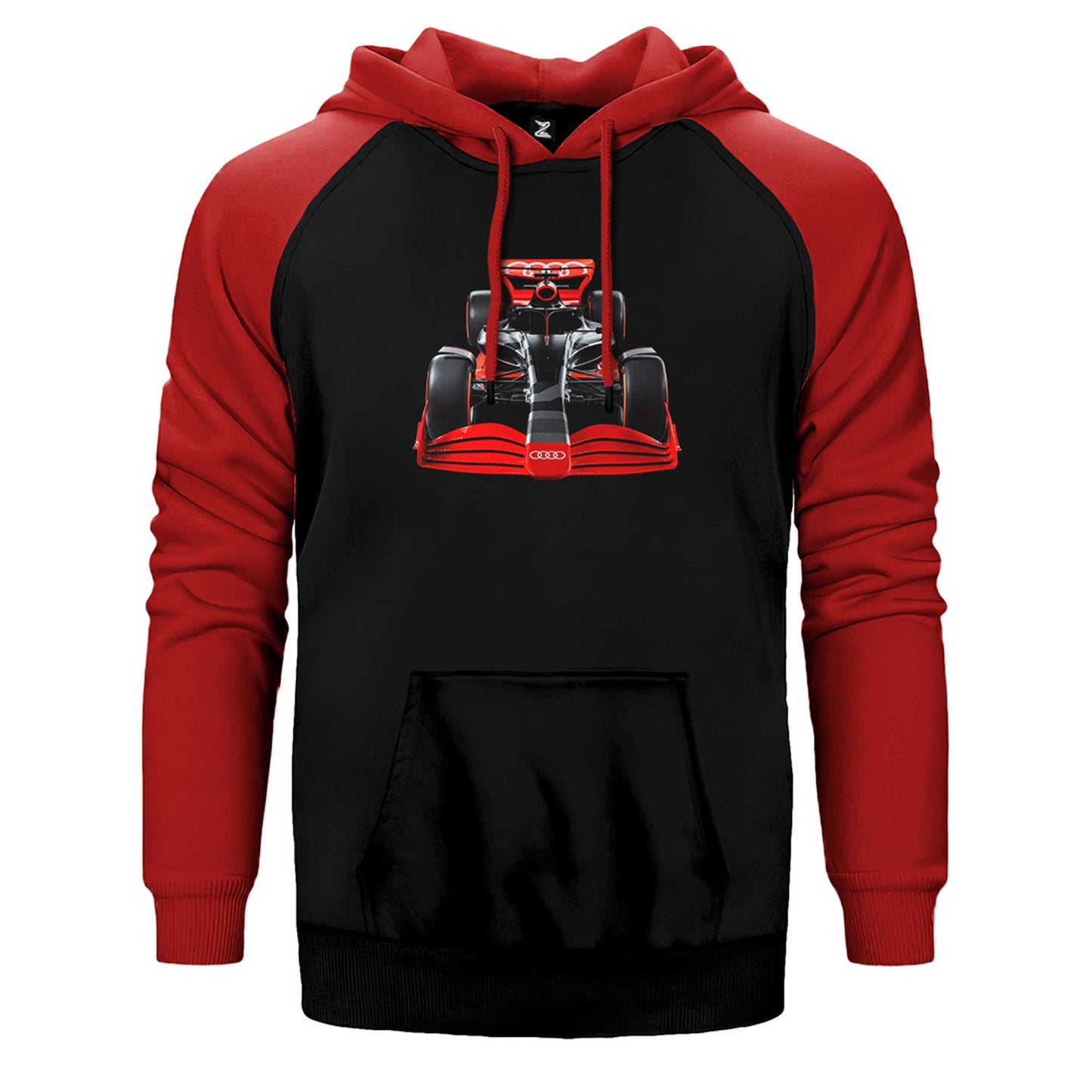 F1 Audi Formula Çift Renk Reglan Kol Sweatshirt / Hoodie