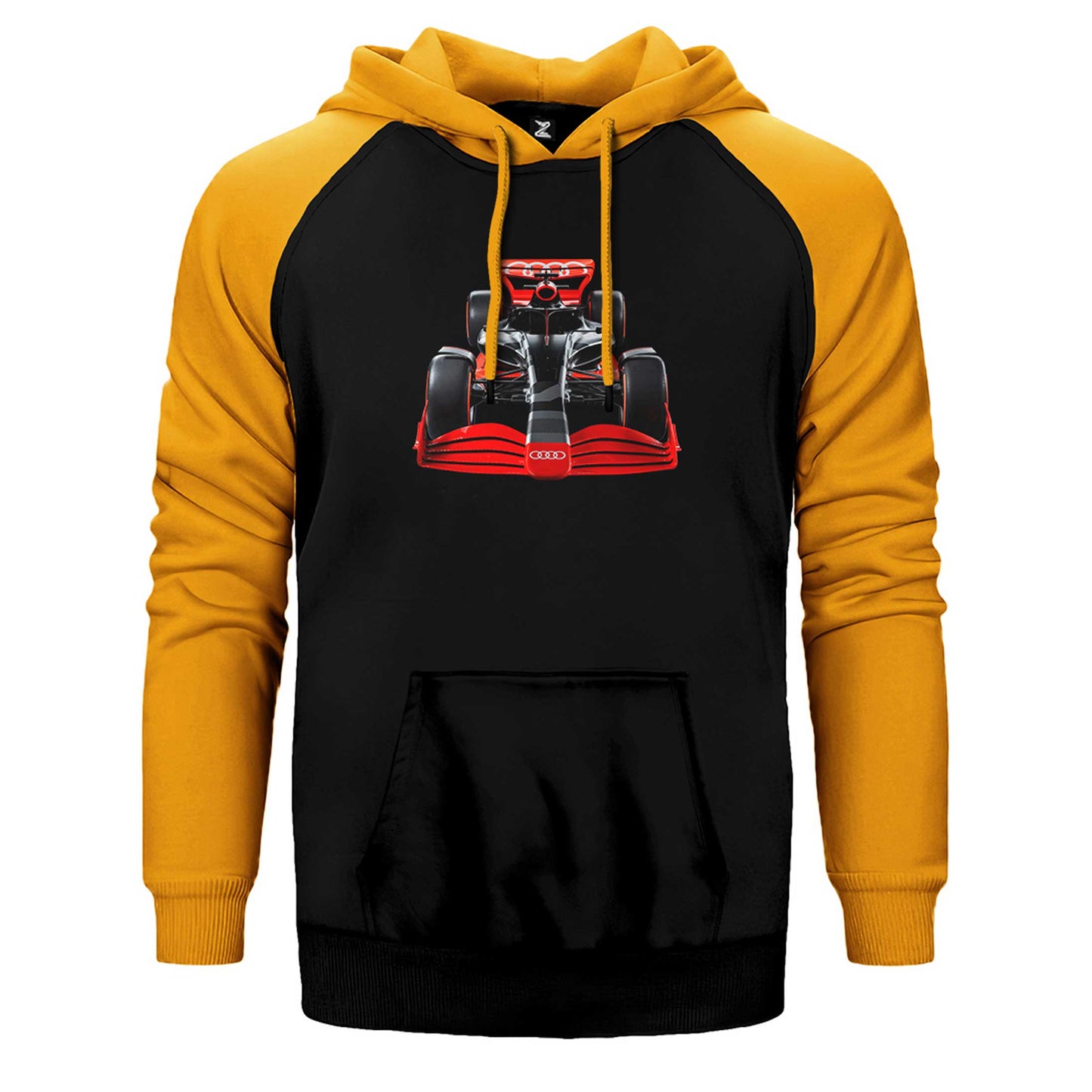 F1 Audi Formula Çift Renk Reglan Kol Sweatshirt / Hoodie