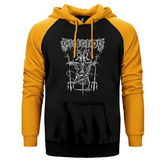 Dissection Satan Skull Çift Renk Reglan Kol Sweatshirt / Hoodie