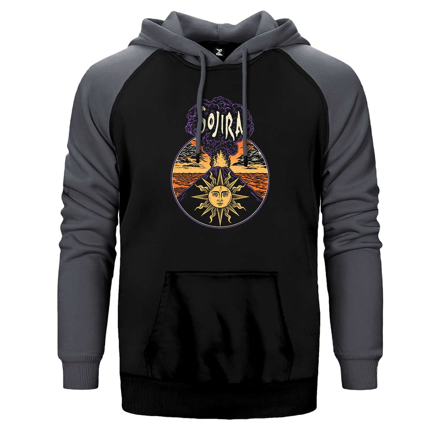 Gojira Design Çift Renk Reglan Kol Sweatshirt / Hoodie